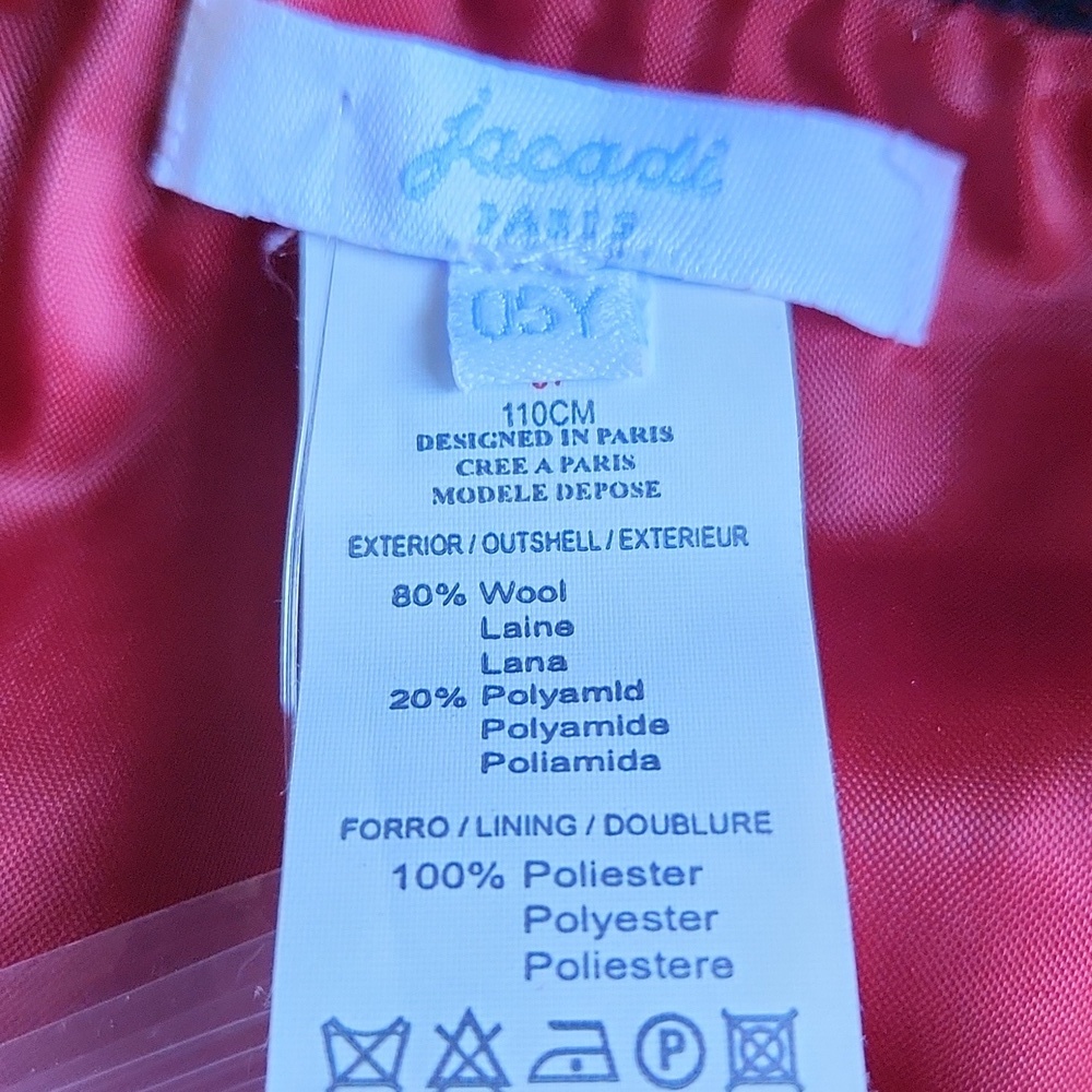 Jacadi Paris Red Wool Skirt - Picture 11 of 11
